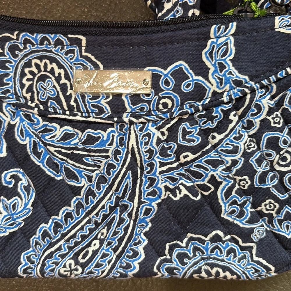 Vera Bradley little crossbody in blue bandana print